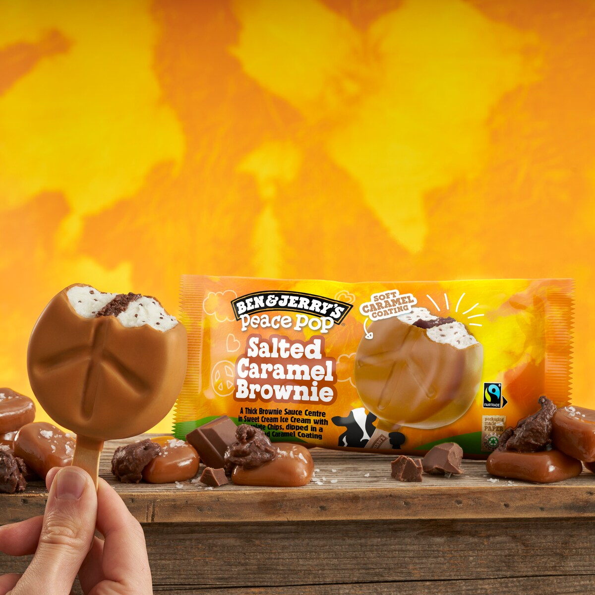 Salted Caramel Brownie Peace Pop - Bar 3 / 3