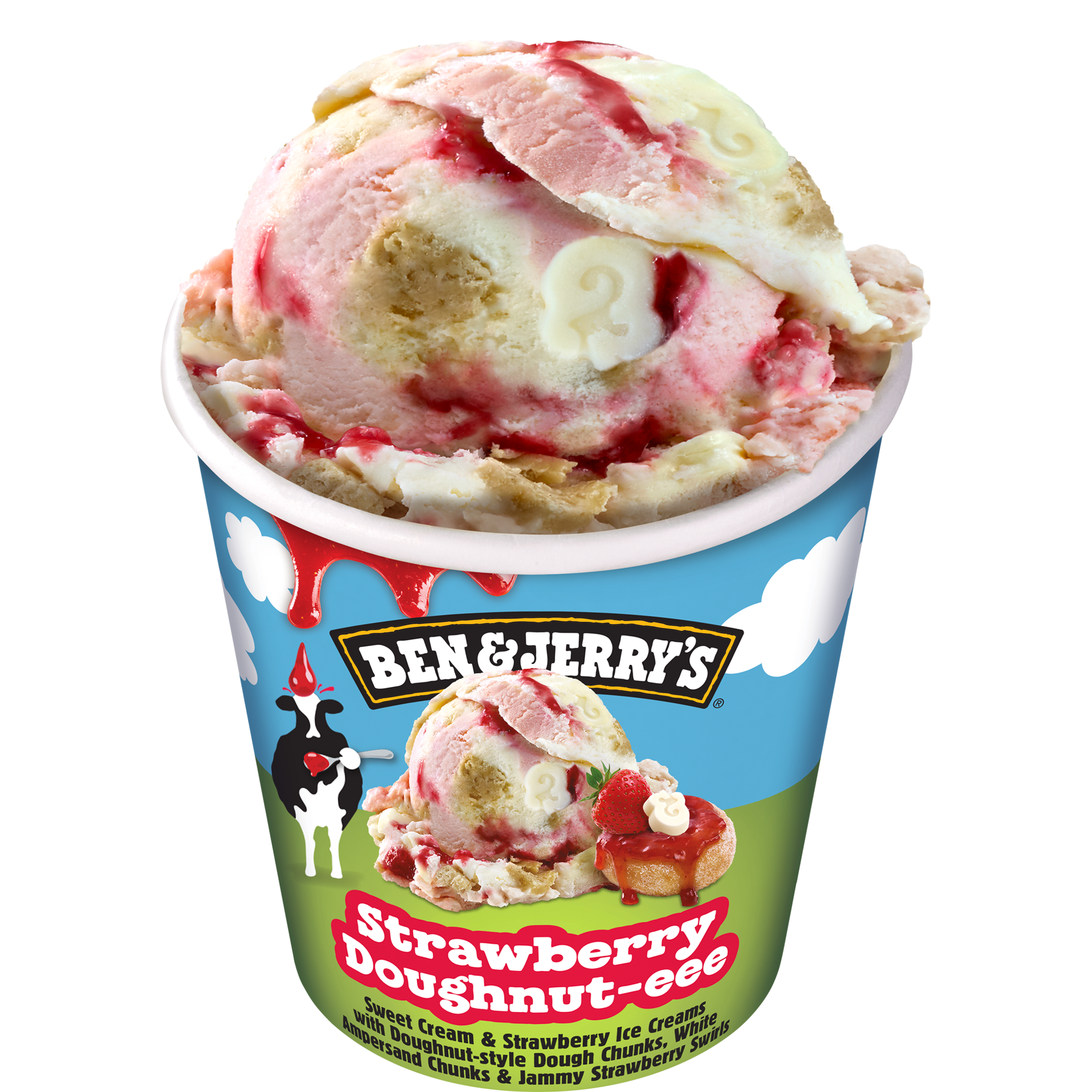 Strawberry Doughnut-eee Original Ice Cream Tubs