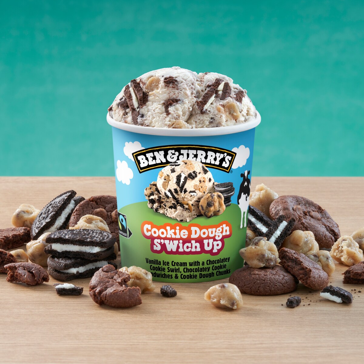 Cookie Dough S'Wich Up Ice Cream - Tub 2 / 4