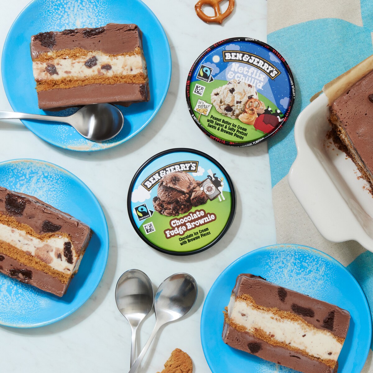RECIPE: Chocolate Peanut Butter Ice Cream Slices