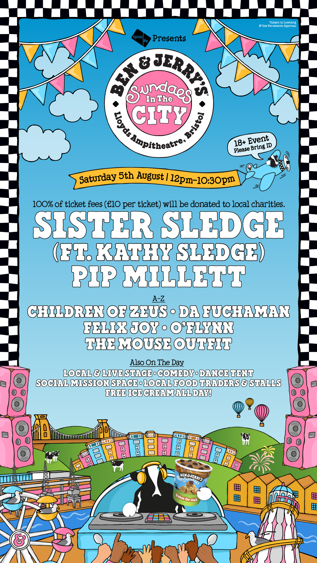 Ben & Jerry's Sundaes in the City, Saturday 5th August, 12pm-10:30pm