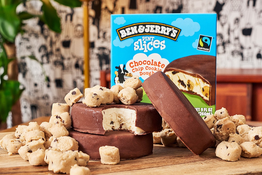 A table full of Pint Slices along with cookie dough