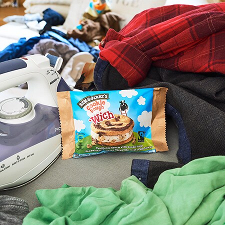 Multitasking with Ben & Jerry's 'Wich - Try Extreme Ironing