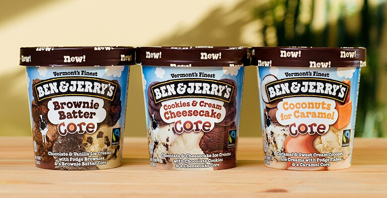 Ben & Jerry's Cores flavors