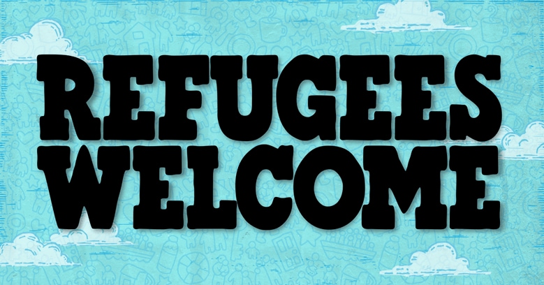 Refugees Welcome Banner