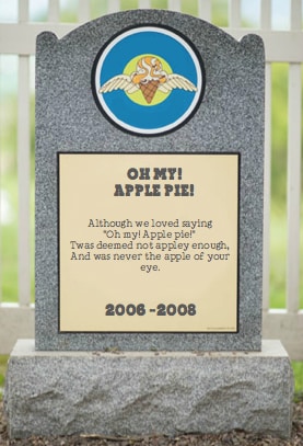 Oh My! Apple Pie! gravestone