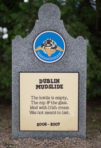 Dublin Mudslide gravestone