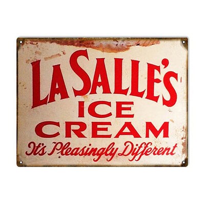 Vintage metal sign