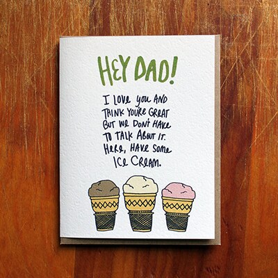 Father's Day ice cream card